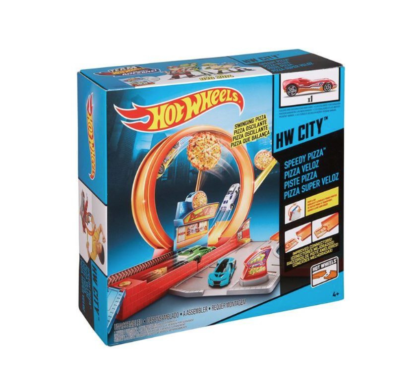 hot wheels speedy pizza playset