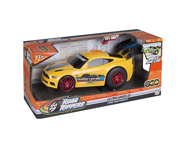 Road Rippers Ultra Wheelie Ford Mustang Gt Yellow Recognized As One Of New Jersey S Best Independent Toy Stores - mustang sound roblox