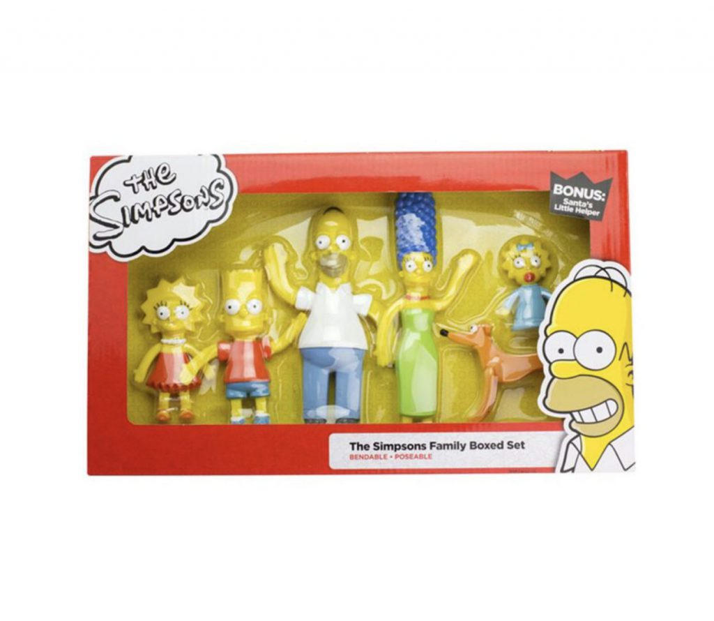 the simpsons family bendable figures set